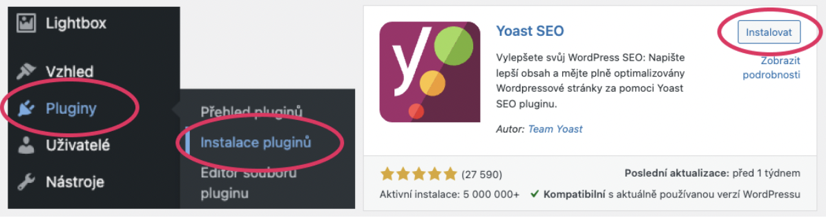 Yoast SEO instalace návod