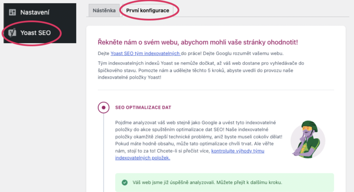 Nastavení Yoast SEO plugin